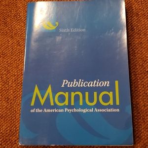 APA Publication Manual - Sixth Edition